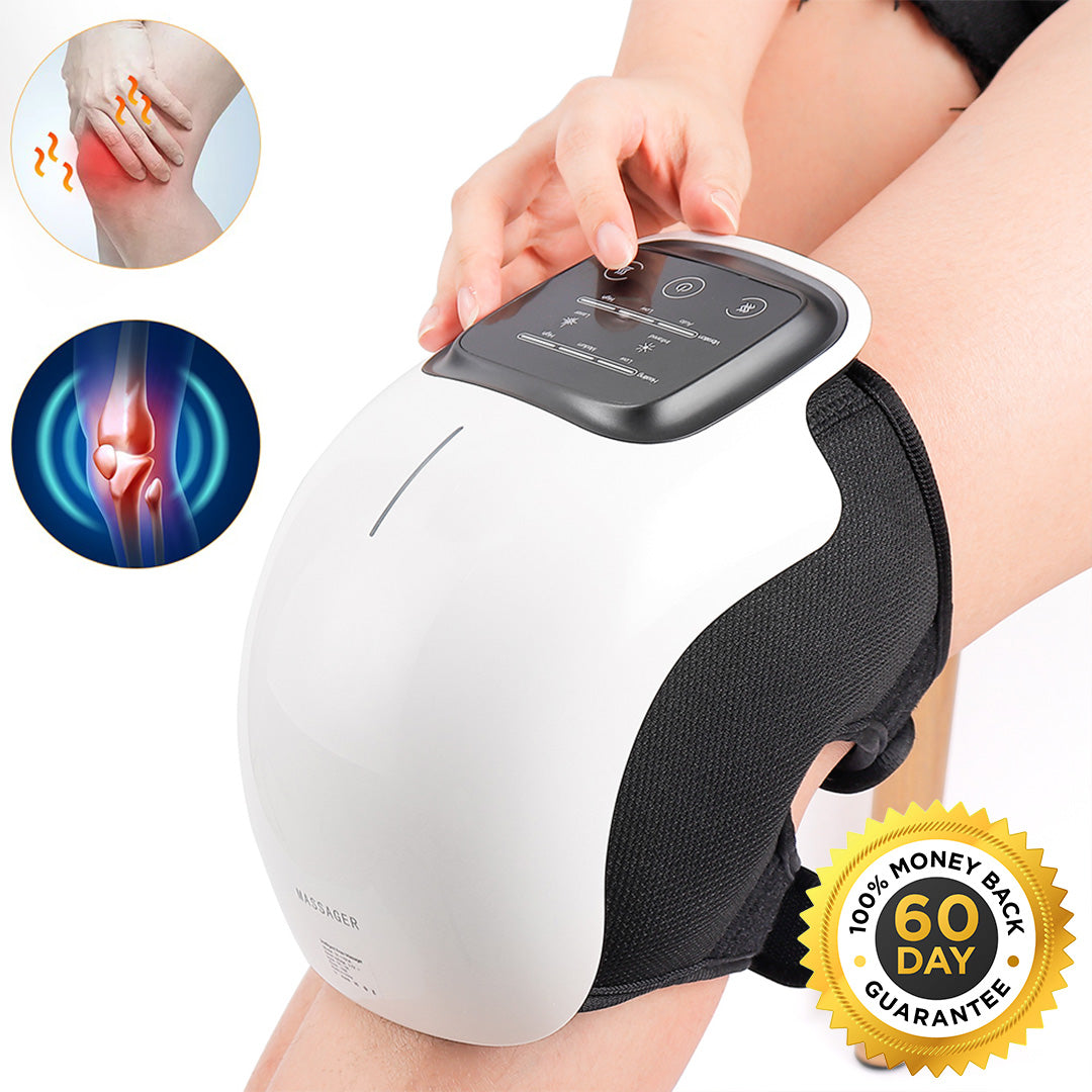 Vibration Knee Massager With Heat, Adjustable Size Knee Massager